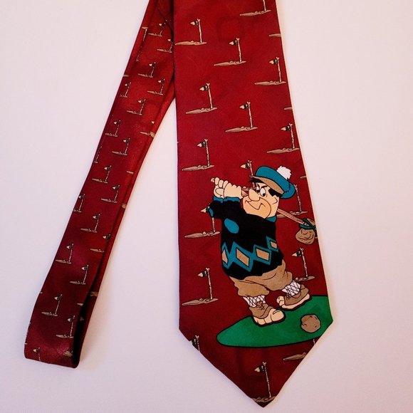 Vintage Flintstones Golf Neck Tie *NEW* (1994) - Picture 1 of 4